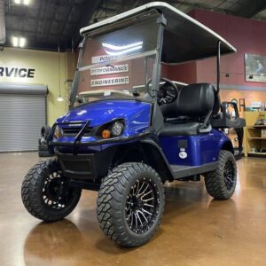 New 2021 E-Z-Go Golf Carts All Express S4 Gas Electric Blue
