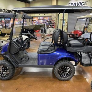 New 2021 E-Z-Go Golf Carts All Express S4 Gas Electric Blue